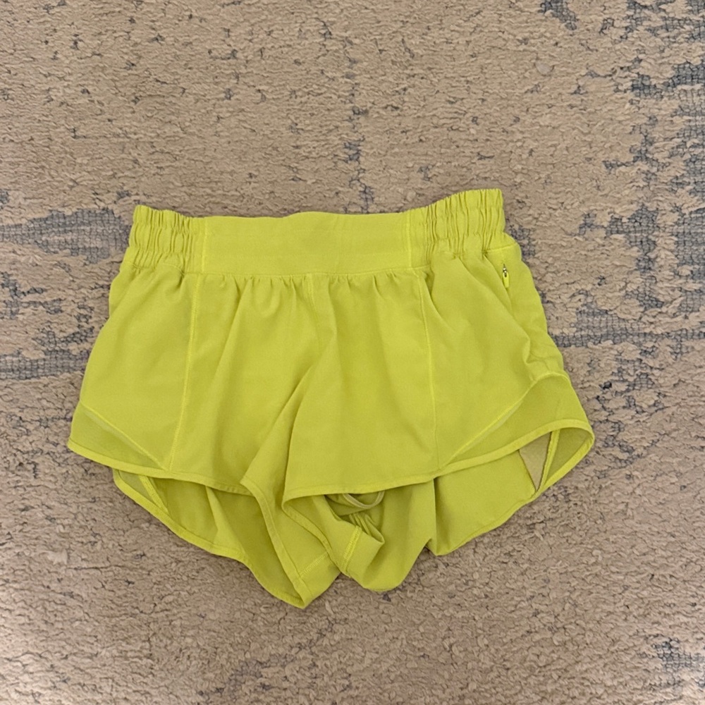 Lululemon yellow shorts
